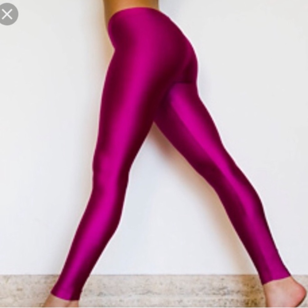 American Apparel Majenta/Hot Pink Nylon Leggings